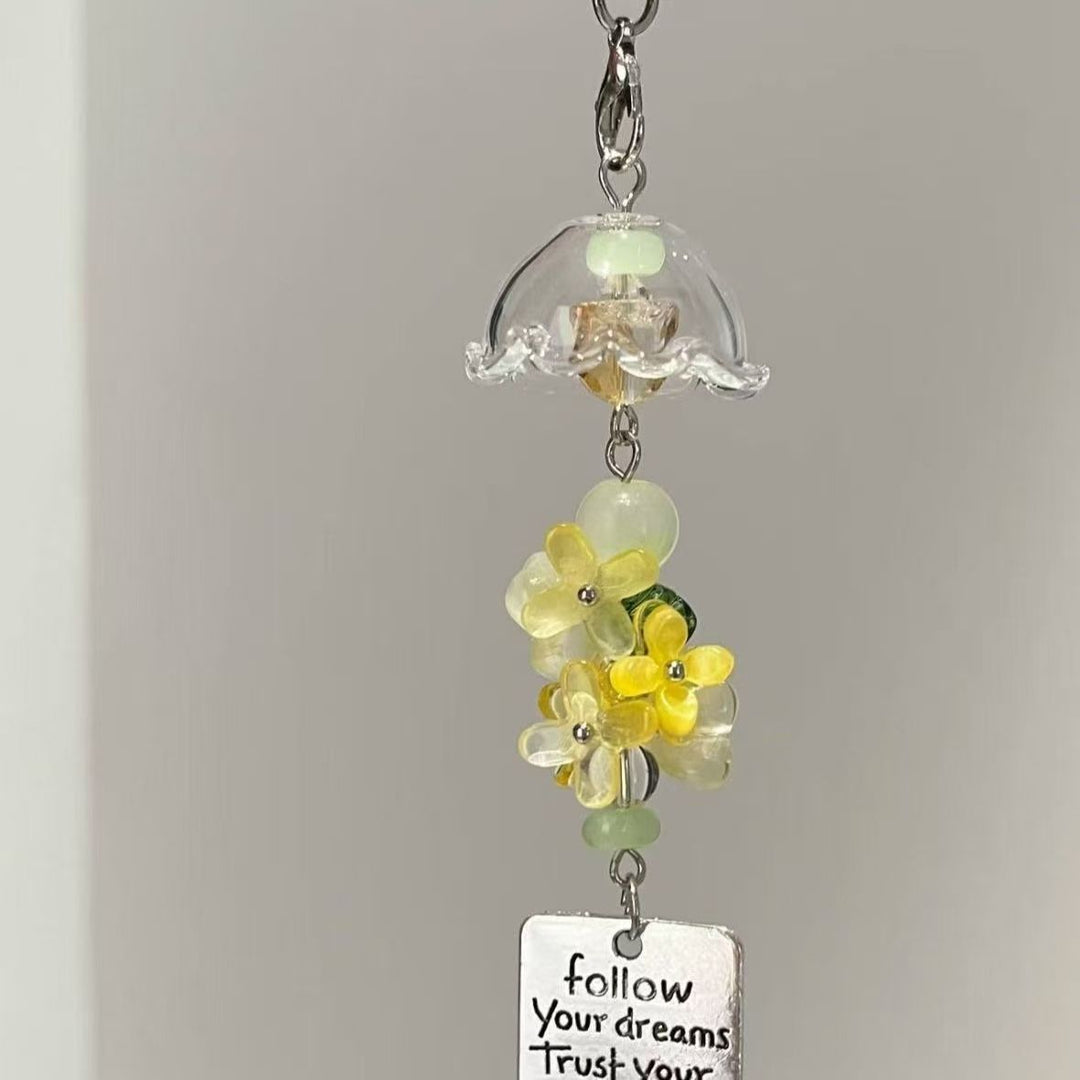Inspirierender Blumenanhänger Charm Karnz