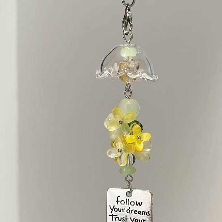 Inspirierender Blumenanhänger Charm Karnz