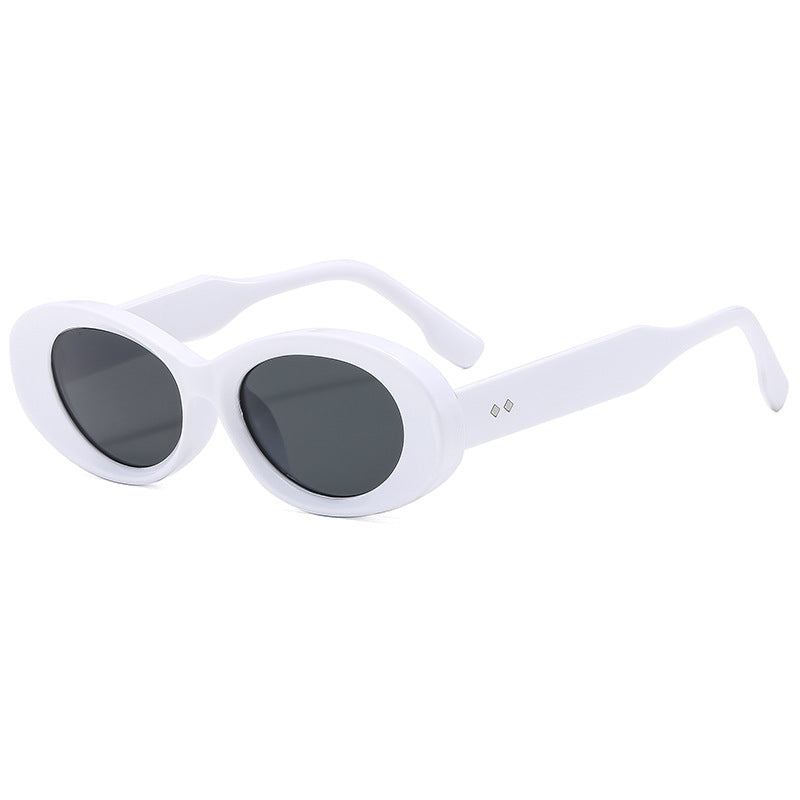 Damen Retro-inspirierte Sonnenbrille im eleganten Ovaldesign Karnz