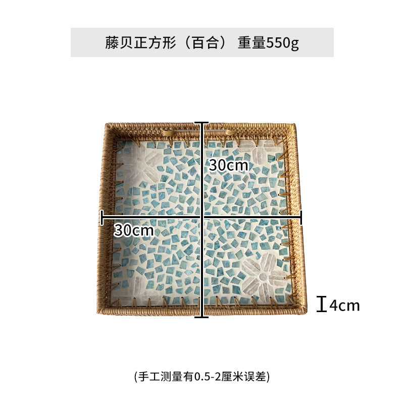 Damen dekoratives Mosaik-Servierplatten-Set Karnz