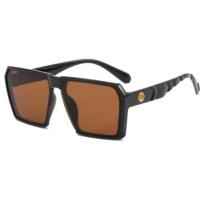 Damen Stylische quadratische Sonnenbrille mit kontrastierenden Gläsern Karnz