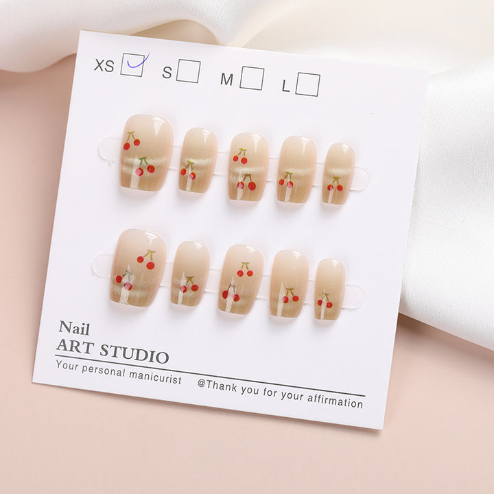 Kirschblüten Press-On Nagelset Karnz