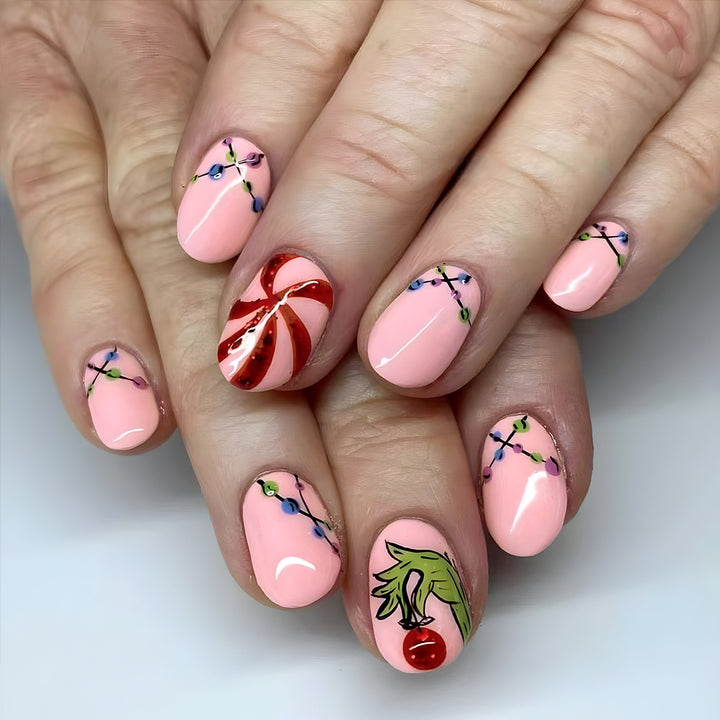 Thematisches Dekoratives Nagelkunstdesign Karnz