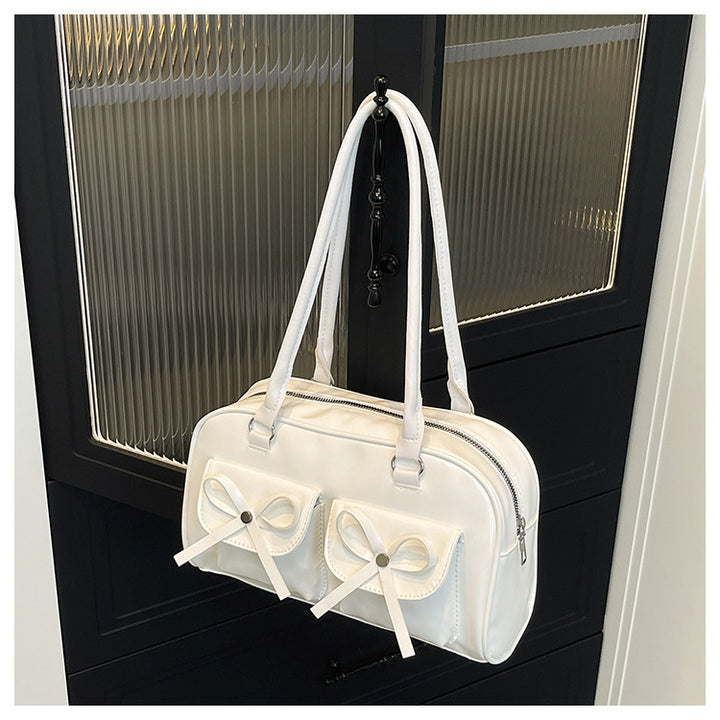 Stilvolle multifunktionale Handtasche mit Schleifendetail Karnz