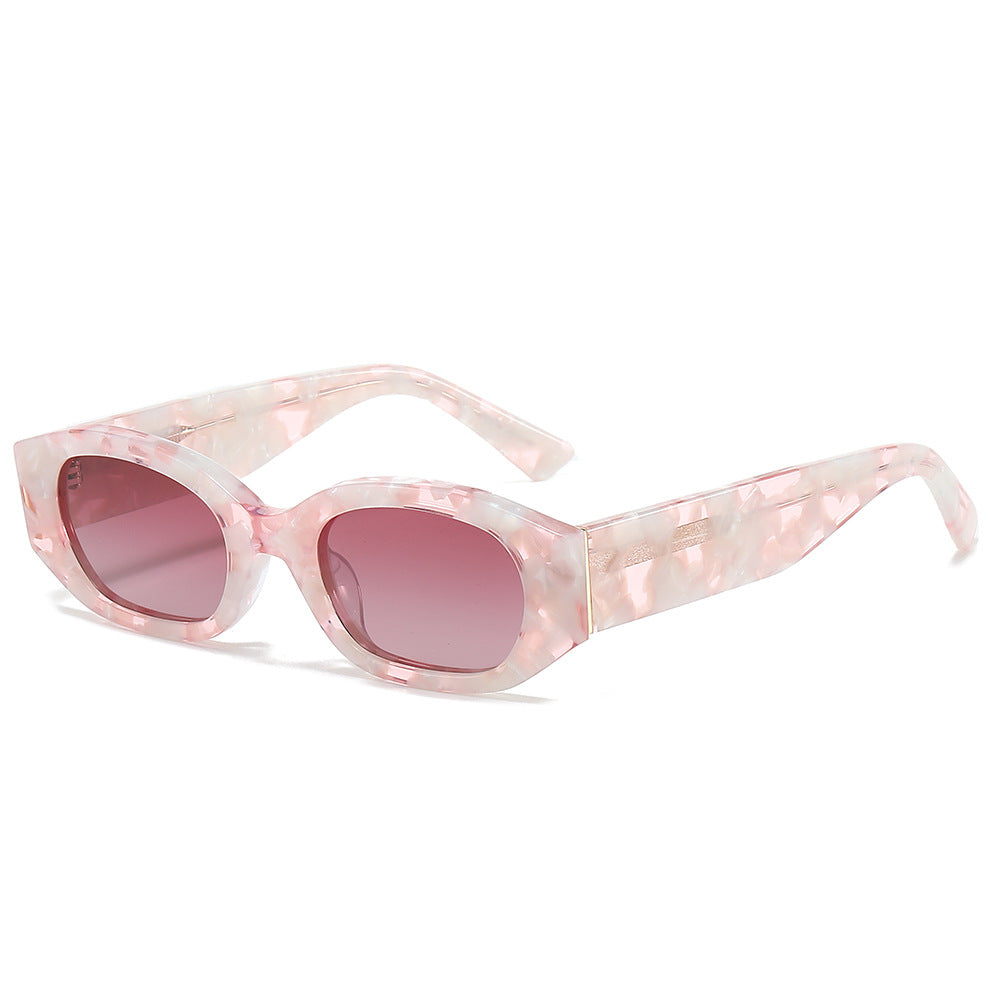 Damen Designer-Sonnenbrille mit extravaganten geometrischen Rahmen und UV-Schutz Karnz