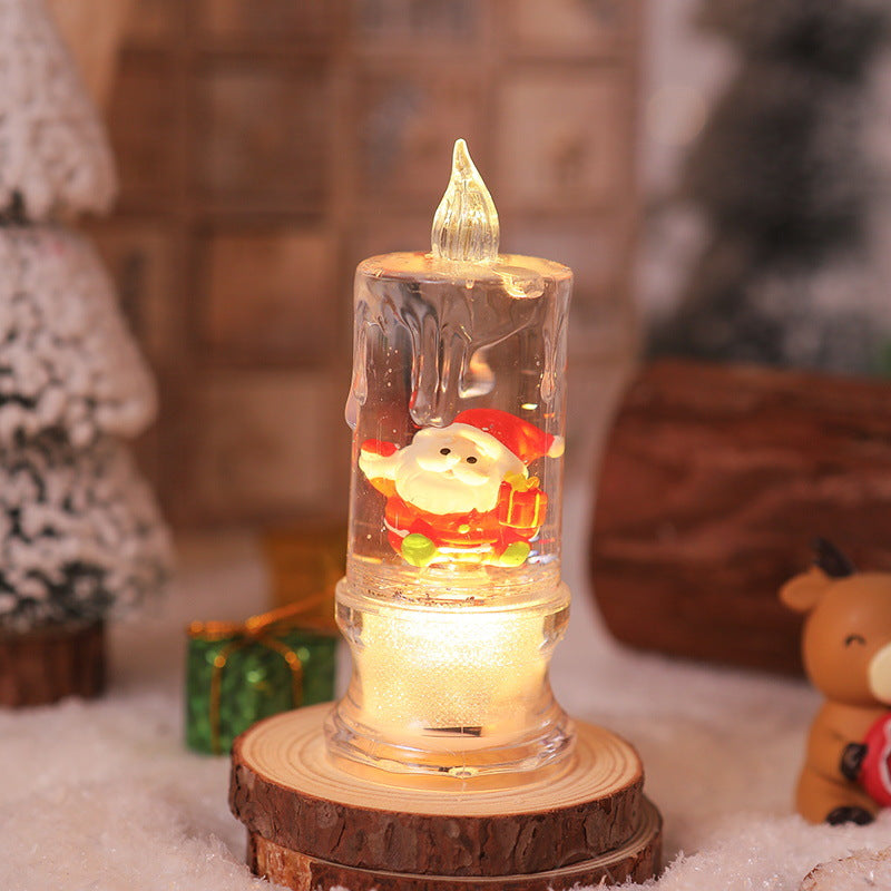 LED Weihnachtslaterne mit Santa-Figur Karnz