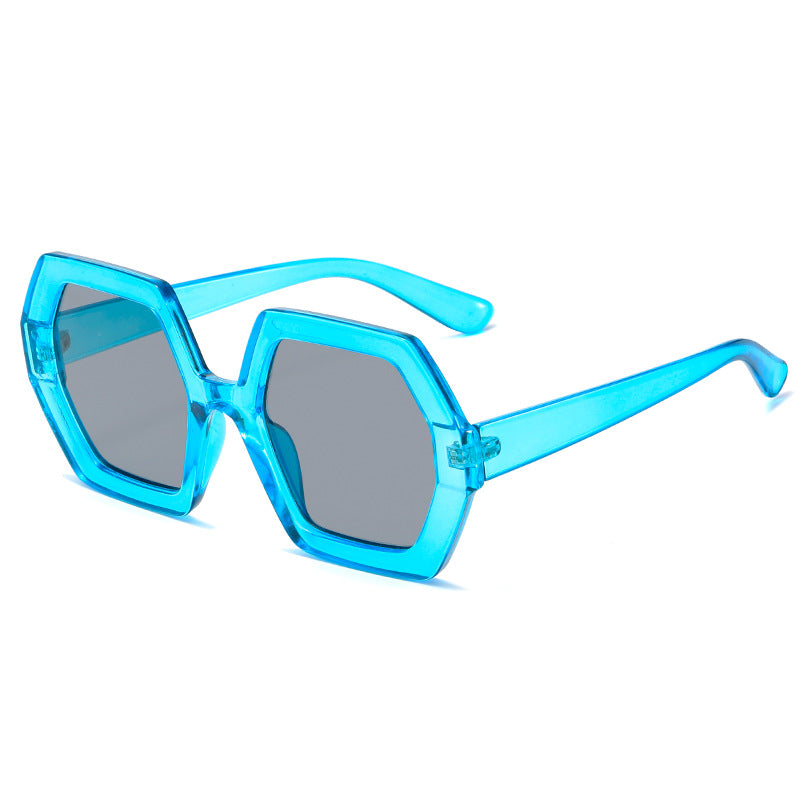 Damen hexagonale Sonnenbrille mit komfortablem Rahmen Karnz