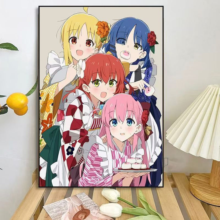 Anime-inspirierte Charakter-Wandkunst Druck Karnz