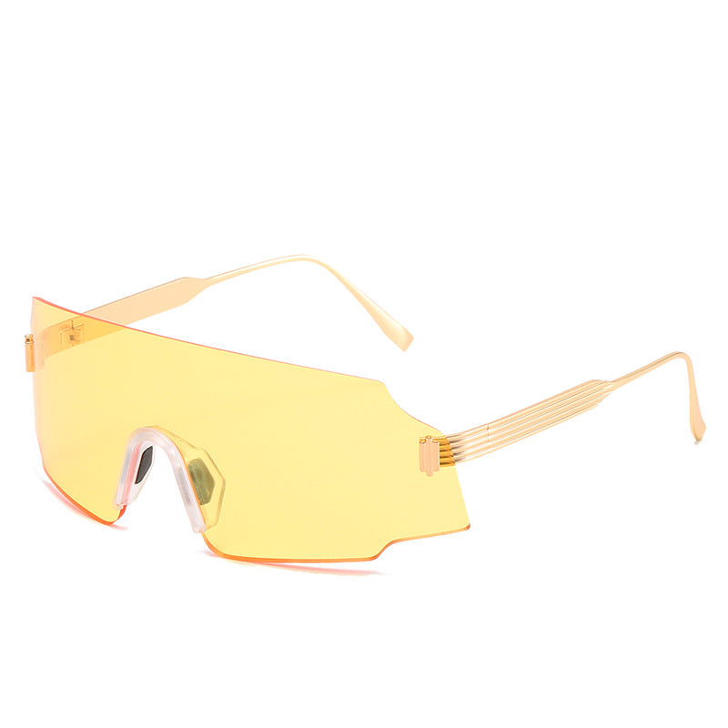Damen sportliche Sicherheits-Sonnenbrille mit modernem, transparentem Design Karnz