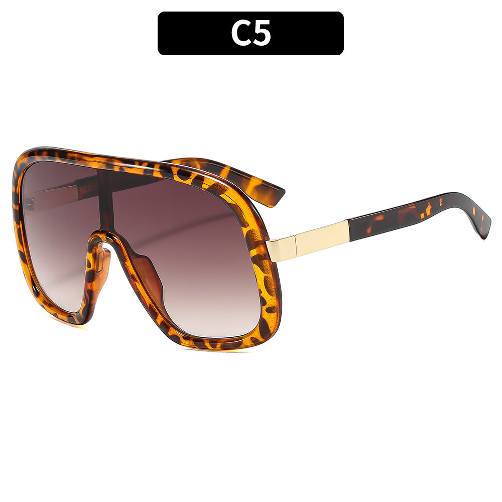 Modische oversized Shield-Sonnenbrille