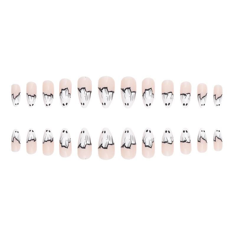 Ghost-Themen Press-on Nagelkunst Karnz