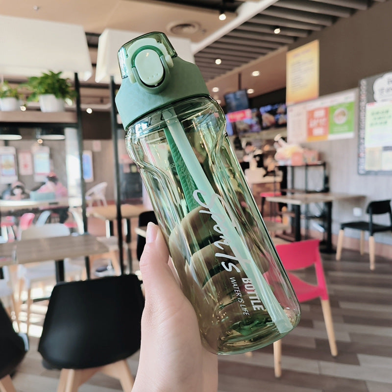 Damen Sportliche Trinkflasche mit innovativem Verschluss Karnz