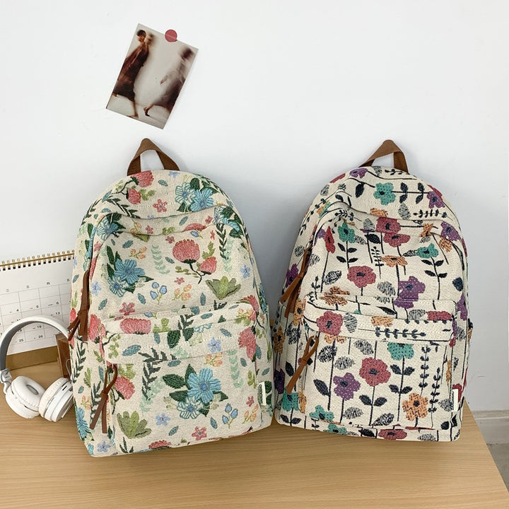 Blumenmuster Rucksack Karnz