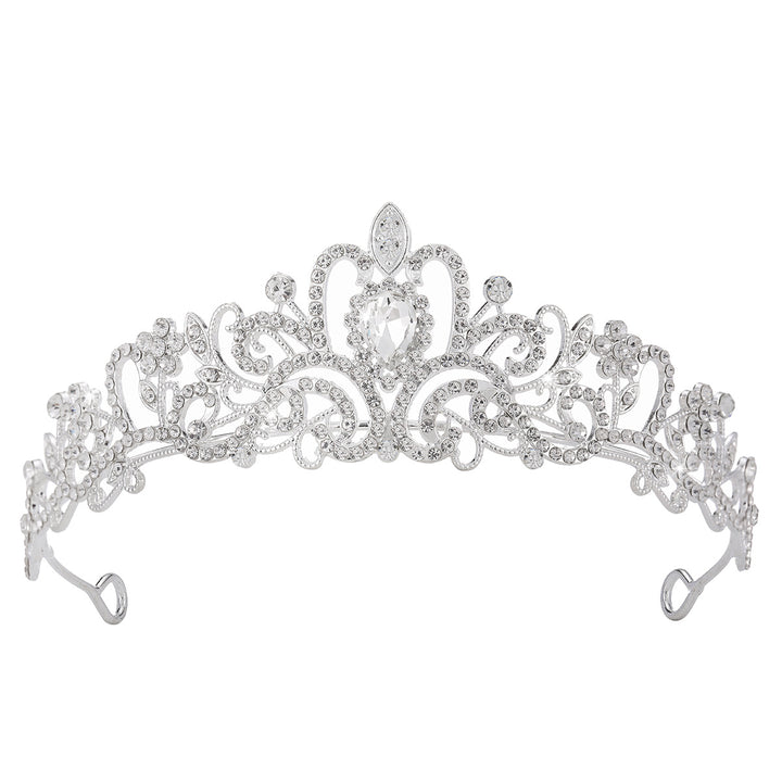 Damen Funkelnde Kristall-Tiara mit filigranem Design Karnz