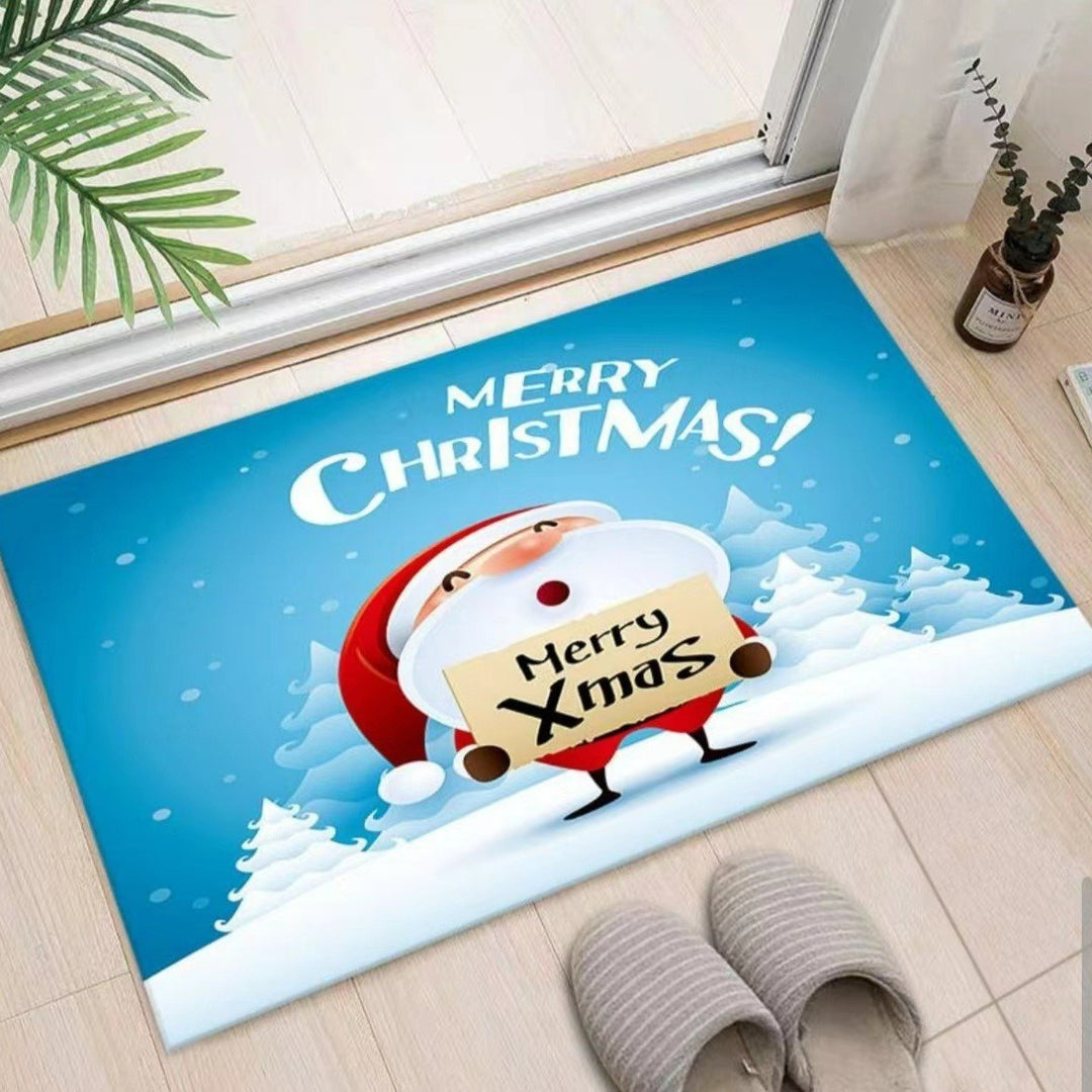Weihnachtlich dekorierte Eingangsbereichmatte Karnz