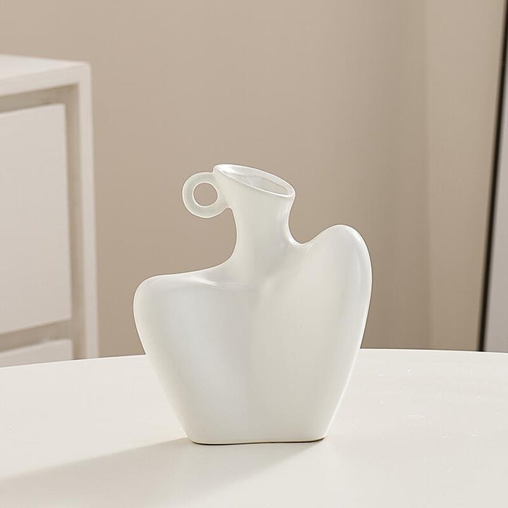 Abstract Textured Decorative Vase Karnz