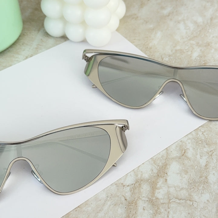 Modebewusste Shield-Sonnenbrille Karnz