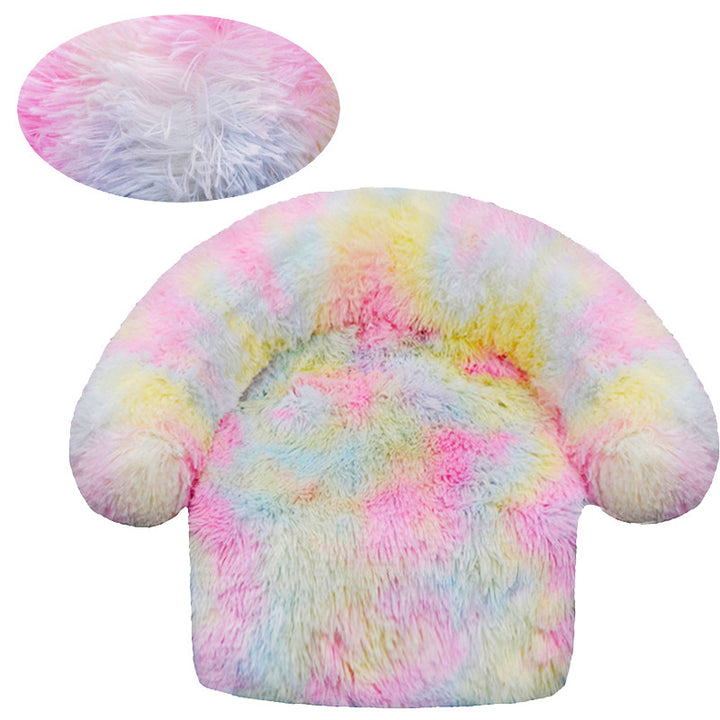 Flauschiges Rundsofa Hundebett