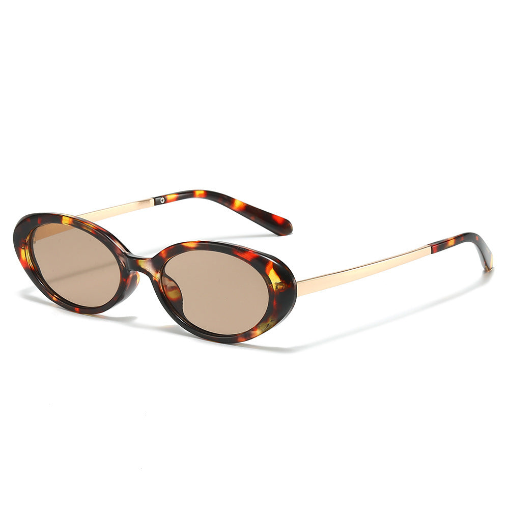 Retro-inspirierte ovale Rahmen-Sonnenbrille Karnz 1787812326