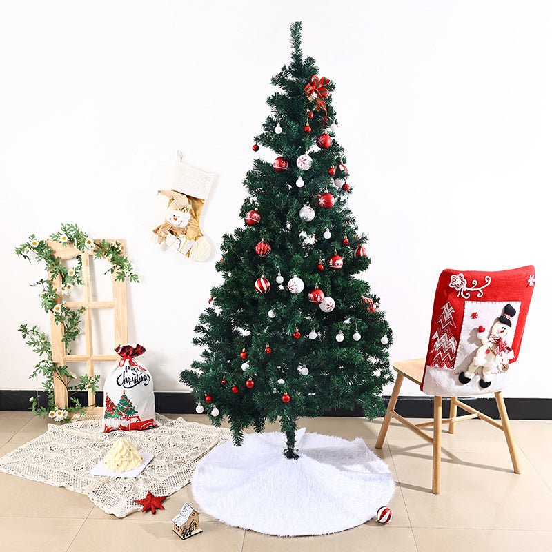 Stilvolle Weihnachtsbaum-Decke aus Plüsch Karnz