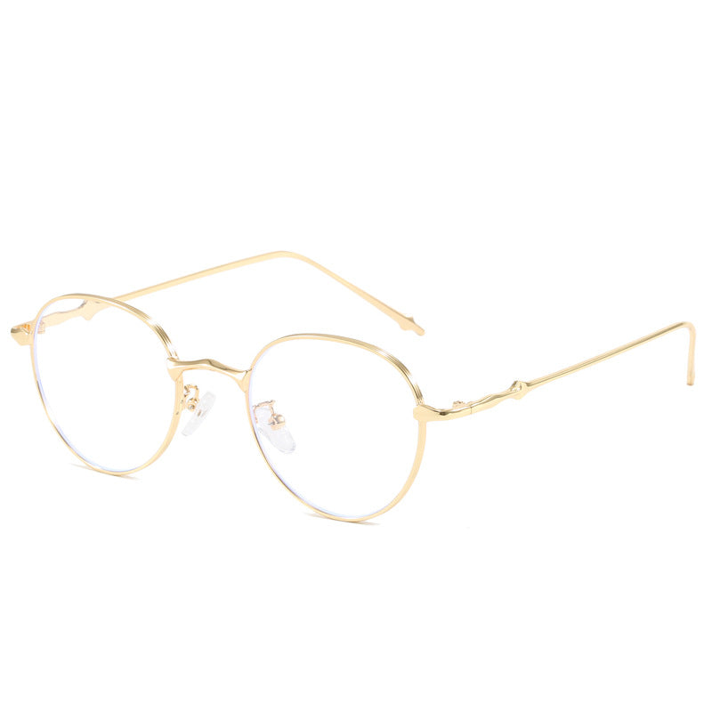 Damen elegante runde Sonnenbrille mit modischem Metallrahmen Karnz