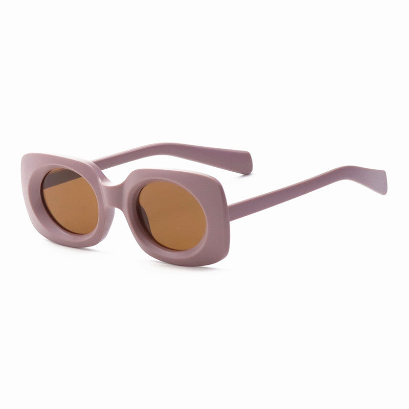 Zeitgenössische Matte Quadratische Sonnenbrille Karnz