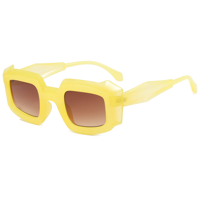 Damen trendige geometrische Sonnenbrille Karnz