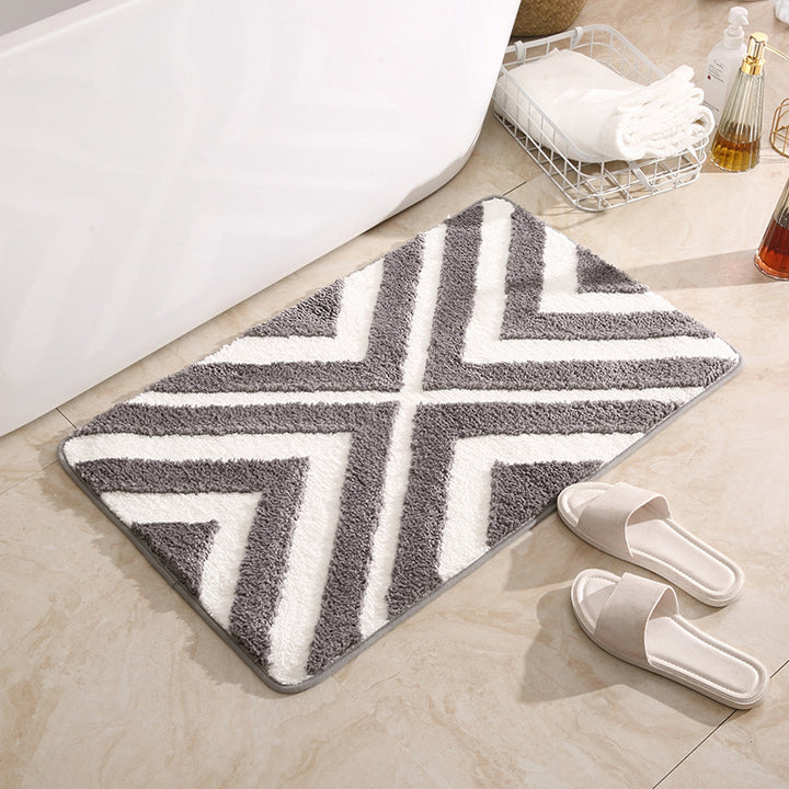 Moderne geometrische Badezimmermatte Karnz