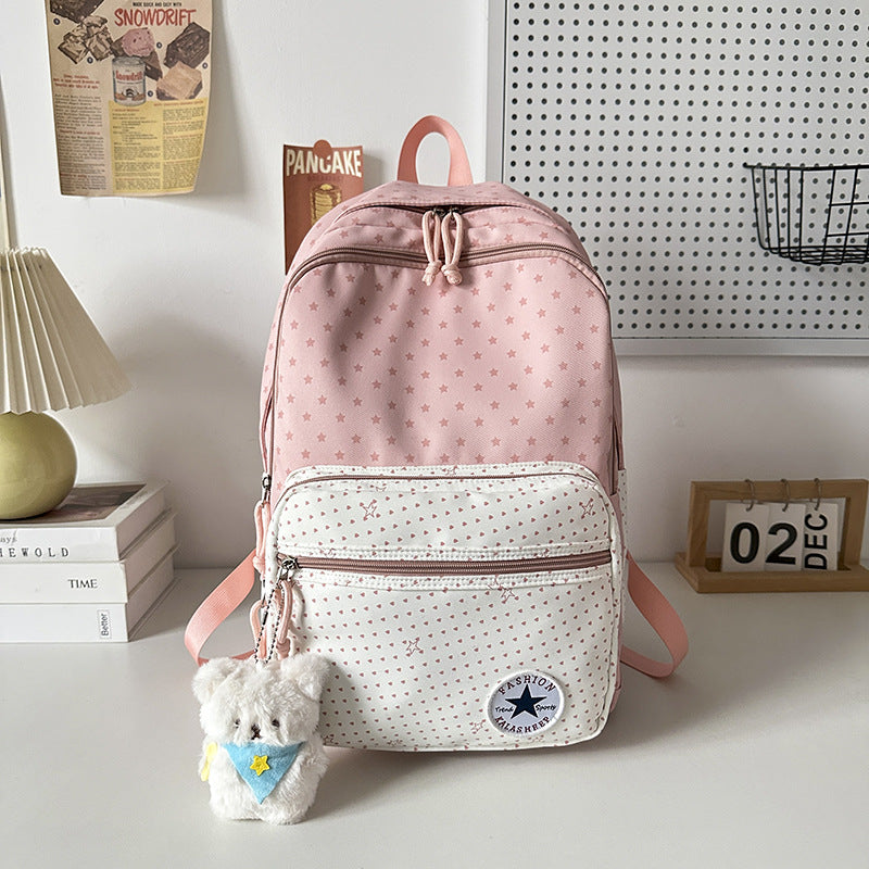 Verspielt Sternenmuster Schulrucksack Karnz