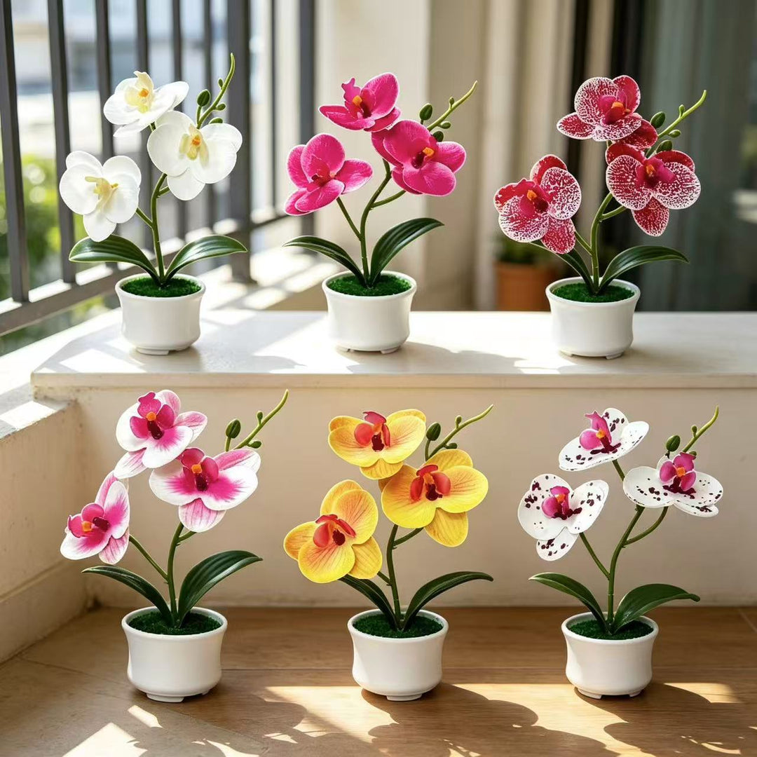 Künstliche Orchideenpflanze für die Innendekoration zu Hause und im Büro