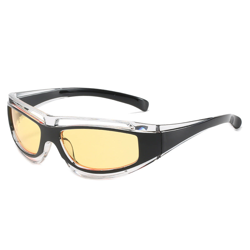 Damen Sportliche Sonnenbrille mit aerodynamischem Design und polarisierenden Gläsern Karnz