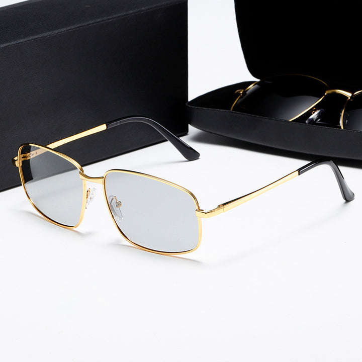 Damen elegante Sonnenbrille mit modernem Metallrahmen Karnz
