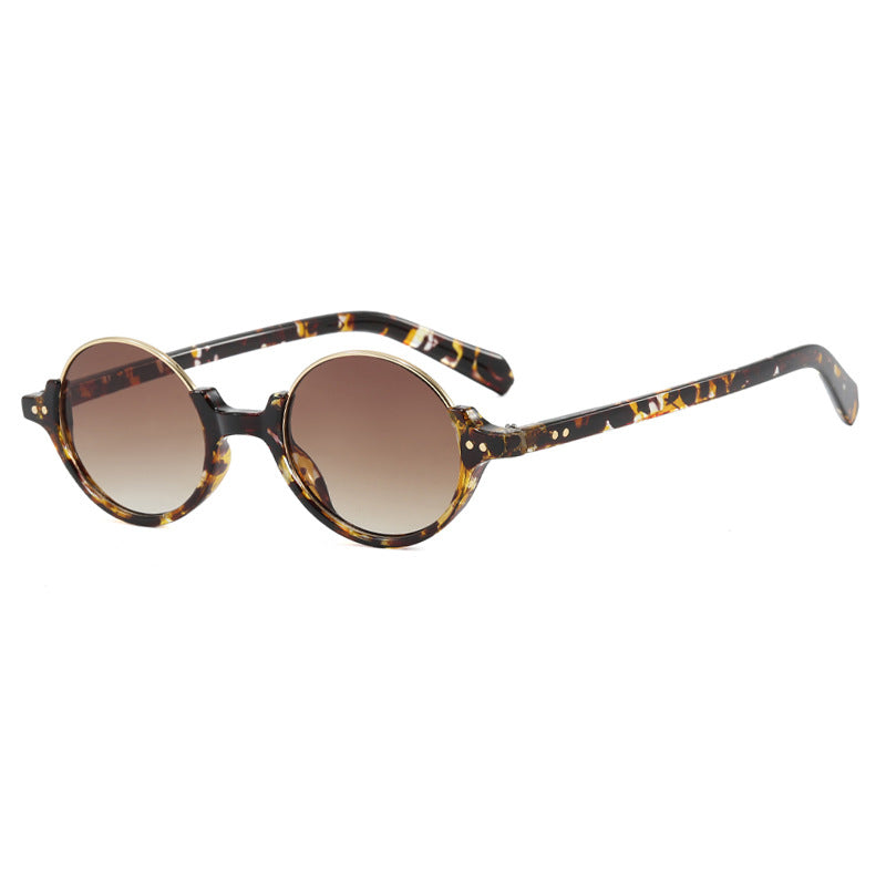 Damen runde Sonnenbrille mit elegantem Kunststoffrahmen Karnz