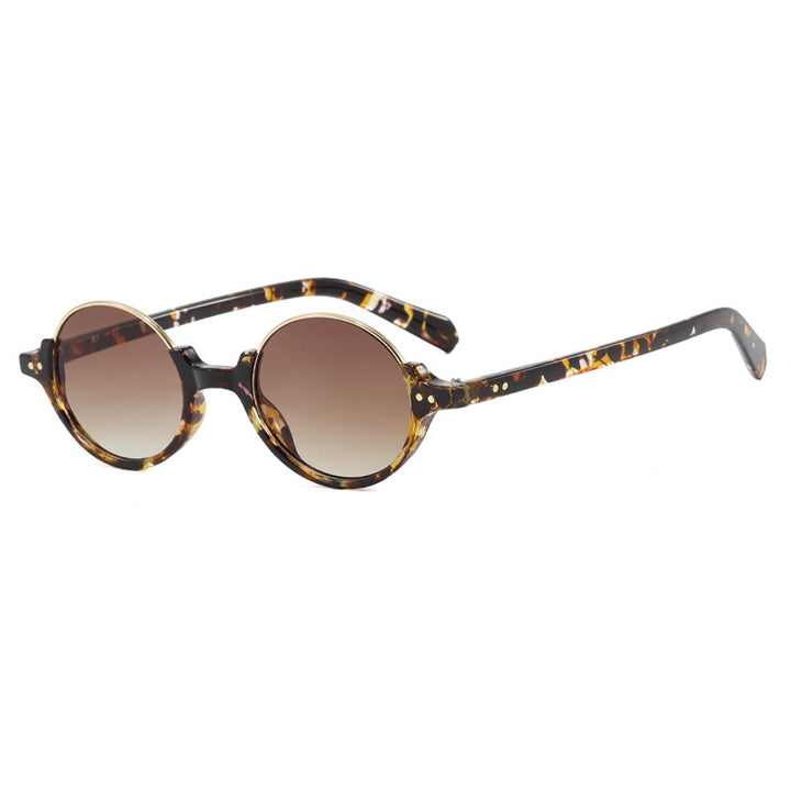 Damen runde Sonnenbrille mit elegantem Kunststoffrahmen Karnz