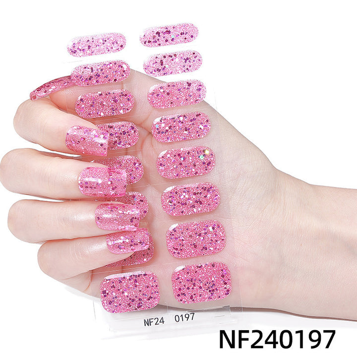 Funkelnde Gel-Nagelwickel