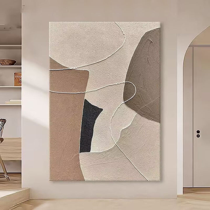 Zeitgenössische abstrakte Wandkunst mit Textur