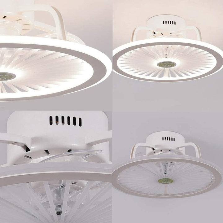 Moderner runder Deckenventilator mit Licht