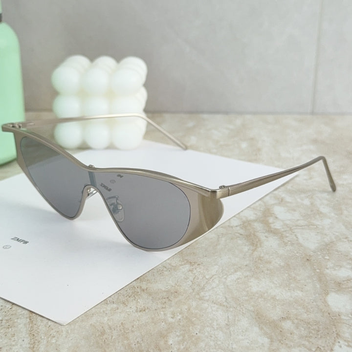 Modebewusste Shield-Sonnenbrille Karnz
