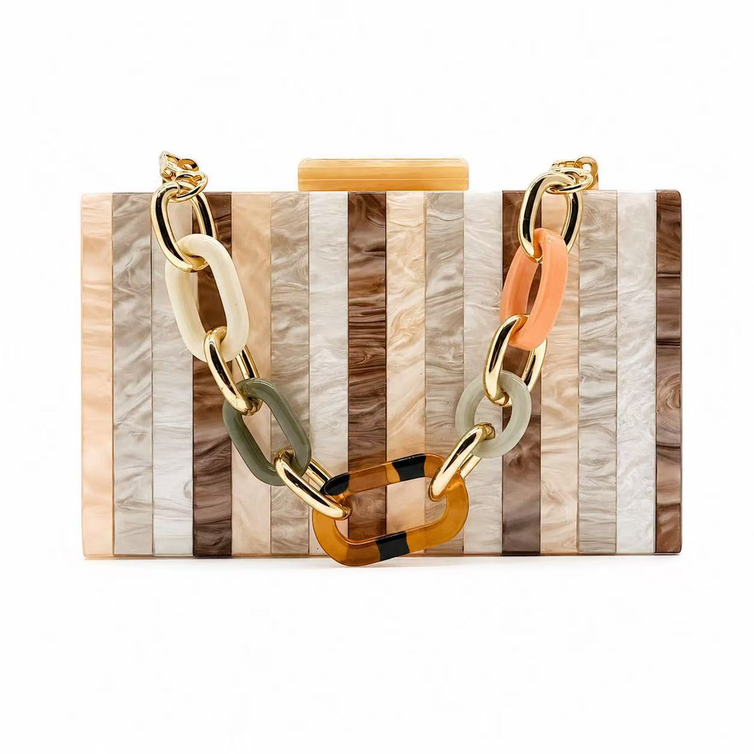 Artisan-inspirierte Acryl-Clutch