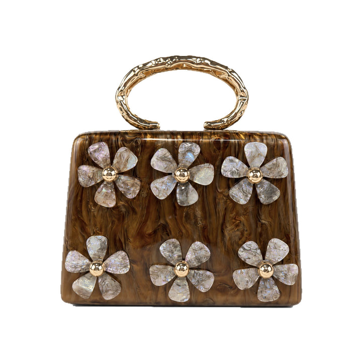 Floral Acryl Handtasche
