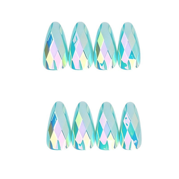 Elegante geometrische Design Nagelkunst Erweiterungen Karnz