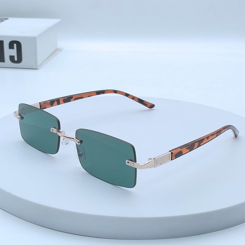 Damen modische rechteckige Sonnenbrille mit einzigartigem Gestaltungsmerkmal Karnz