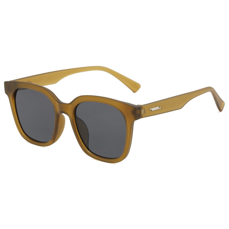 Damen Sonnenbrille mit modernem, eckigem Kunststoffrahmen Karnz