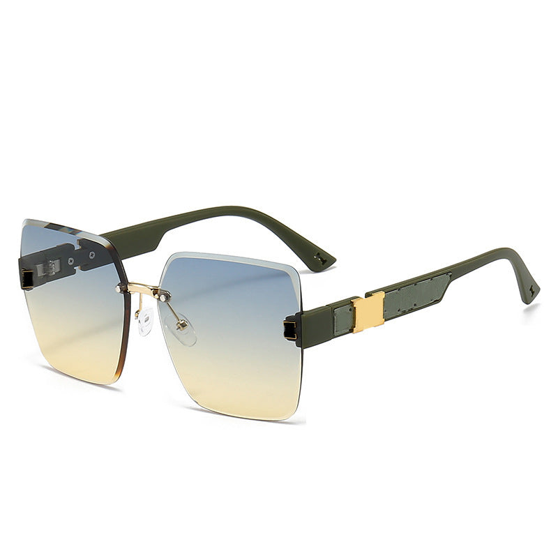 Oversized Gradient Shield Sonnenbrille