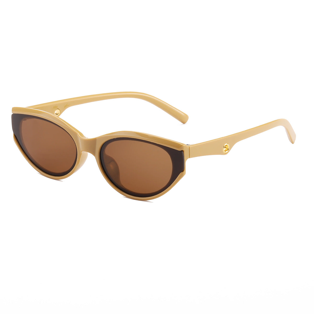 Damen Cat-Eye Sonnenbrille mit transparentem, modernem Design Karnz