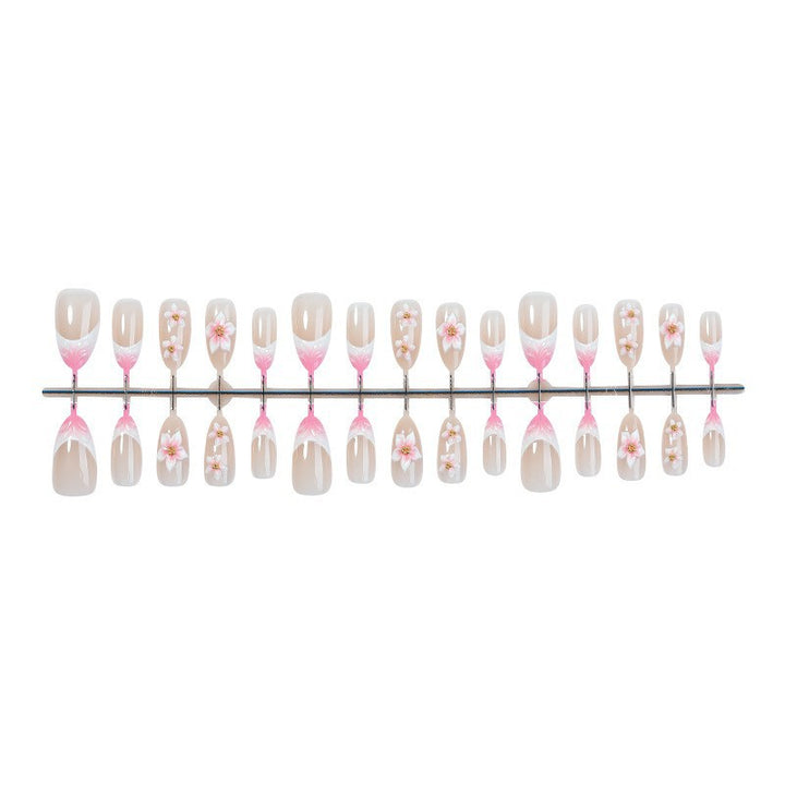 Blumenmuster Press-On Nail Set