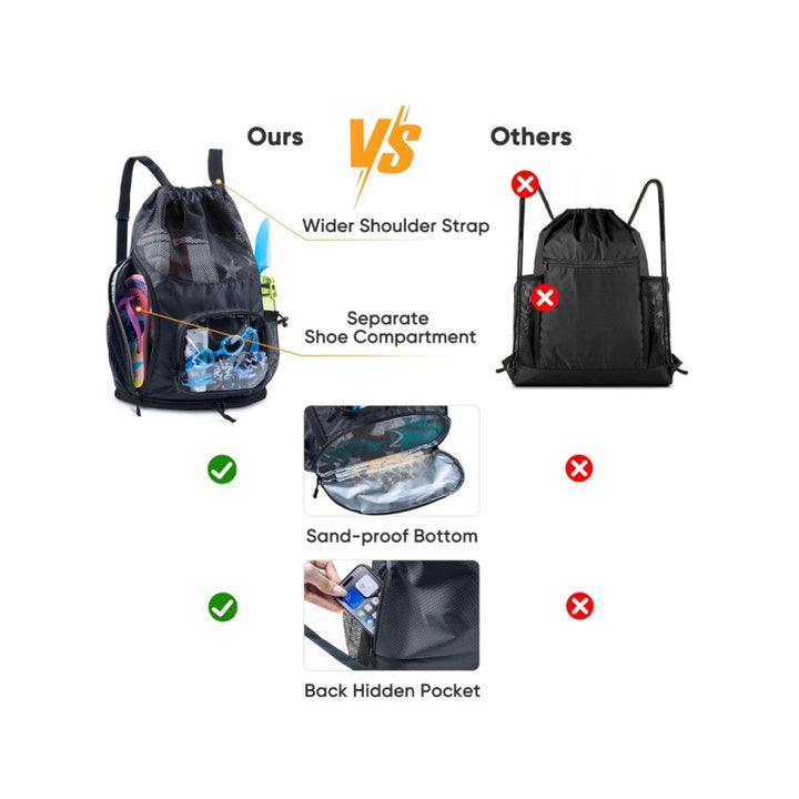 Multifunktionaler Netz-Rucksack Karnz