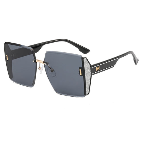 Damen Oversized Glamour Sonnenbrille Karnz