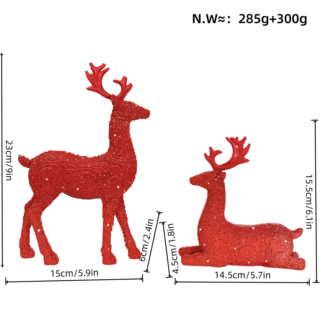 Elegante Weihnachtsdeko in Form von Rentieren Karnz