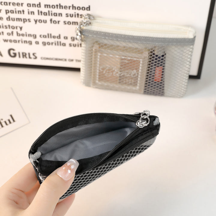 Stilvolle Mesh Reißverschluss-Tasche